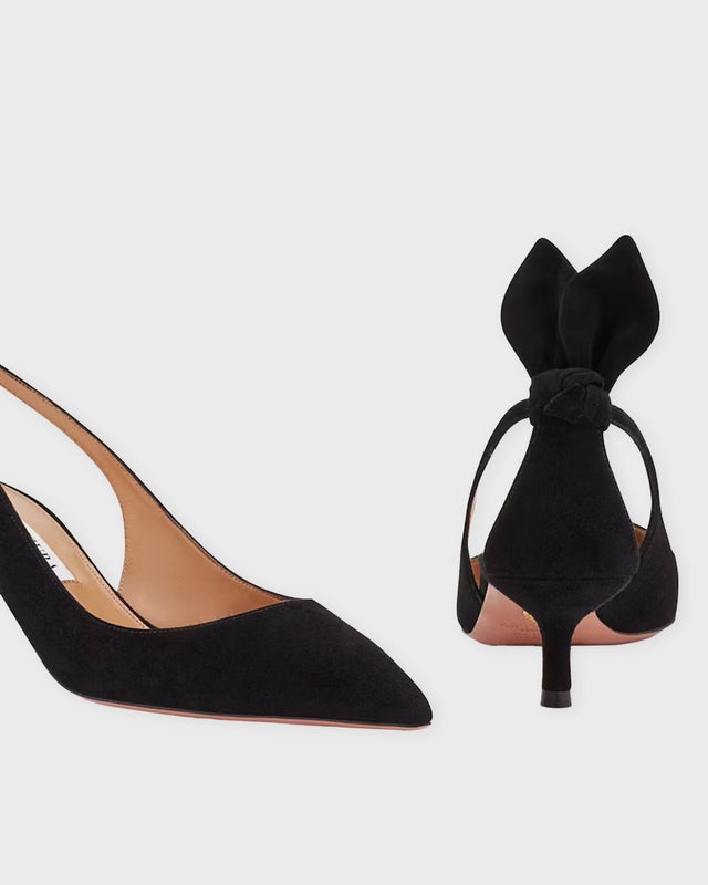 Aquazzura Heels Bow Tie Pump 50 Black EUR 37