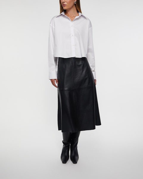 Skirt Lamb Leather Black 2