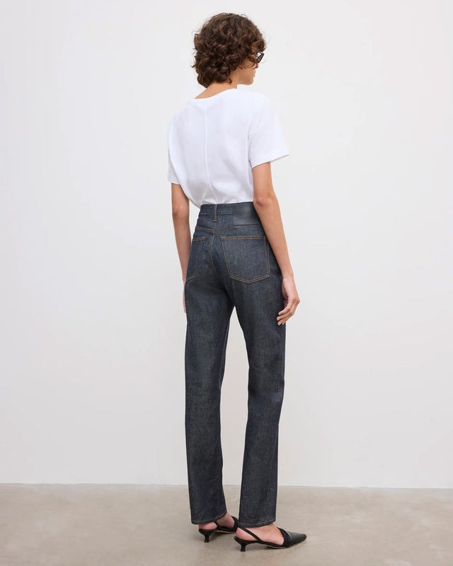 Dagmar Jeans Straight Leg Denim Raw blue W27/L32
