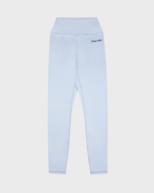 Sporty & Rich Legging Signature Logo Light blue S