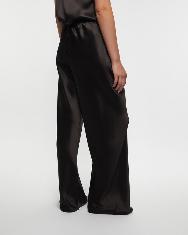 Almada Byxor Bias Satin Pants Chocolate XS