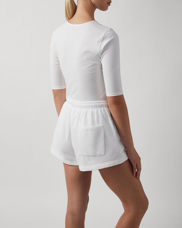 Sporty & Rich Shorts Veritas Soft Disco White S