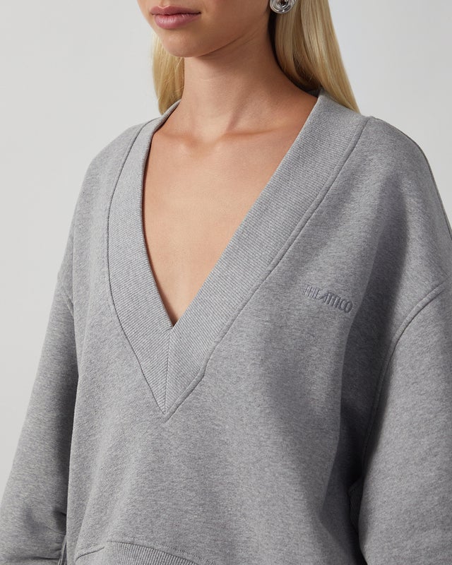 The Attico Sweatshirt faded grey Grey melange IT 44 (EUR 40)