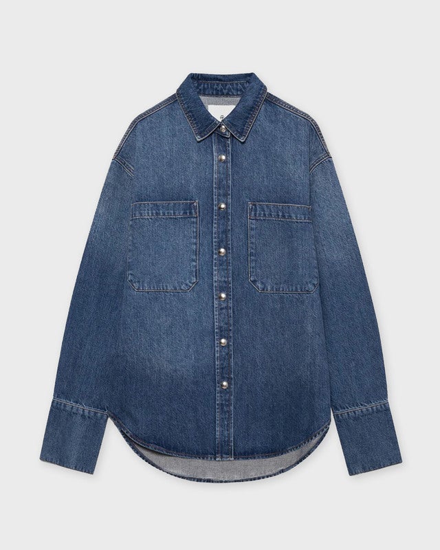Anine Bing Shirt Dante Denim Blue XS