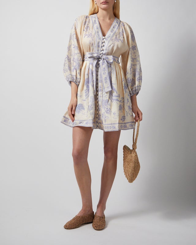 Zimmermann Dress Indra Plunge Mini creme 1 (S-M)