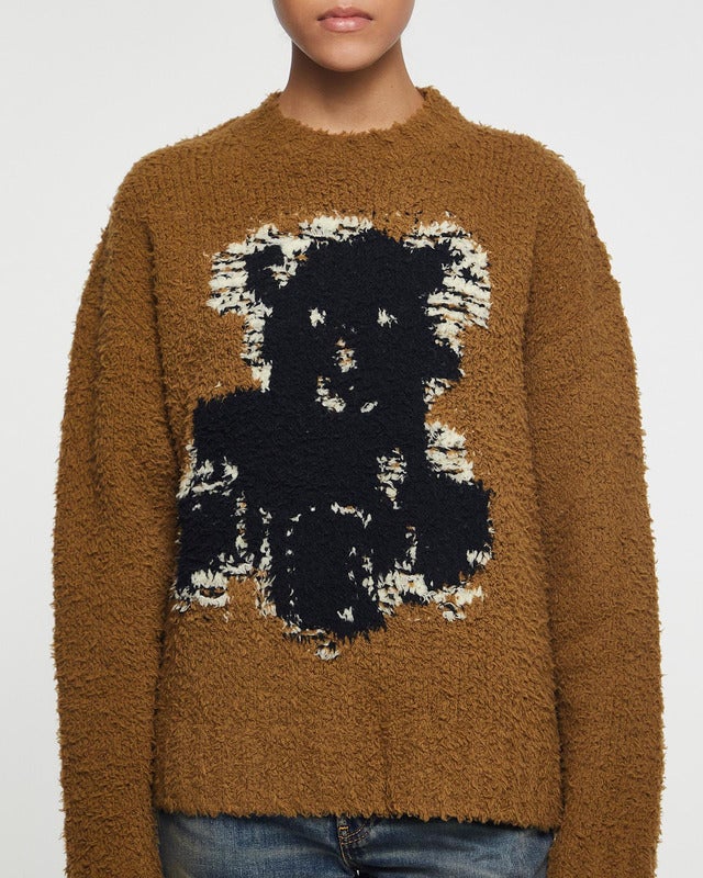 Acne Studios Sweater Crewneck Teddy Wool Beige XS