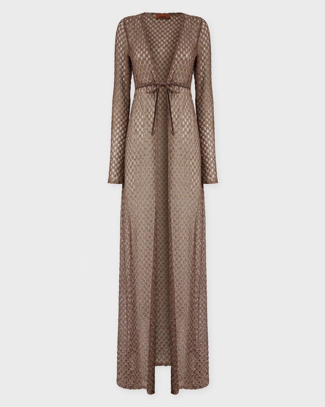 Missoni Cardigan Long Cover Up Brown IT 42 (EUR 38)