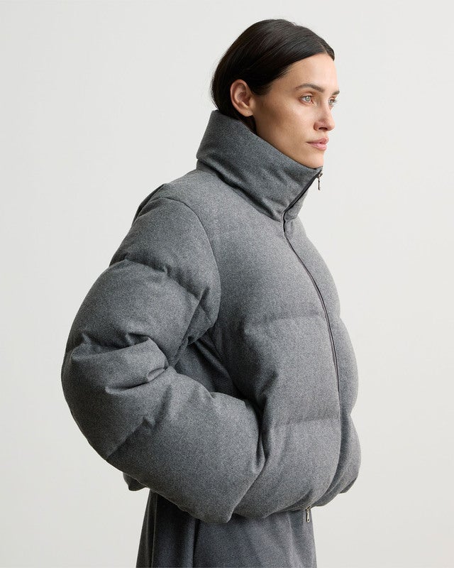 Wakakuu Icons Jacket Storm Puffer Wool Grey M