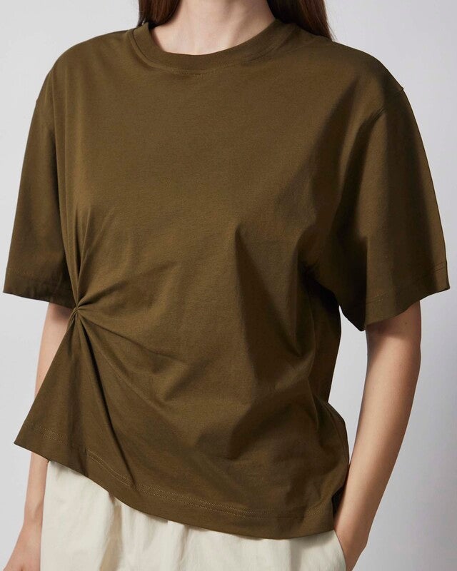 Dagmar T-Shirt Knot Dark Green XS