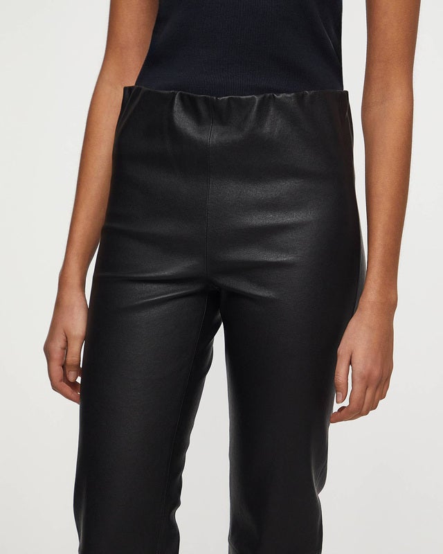 By Malene Birger Trousers Florentina Leather Black 36