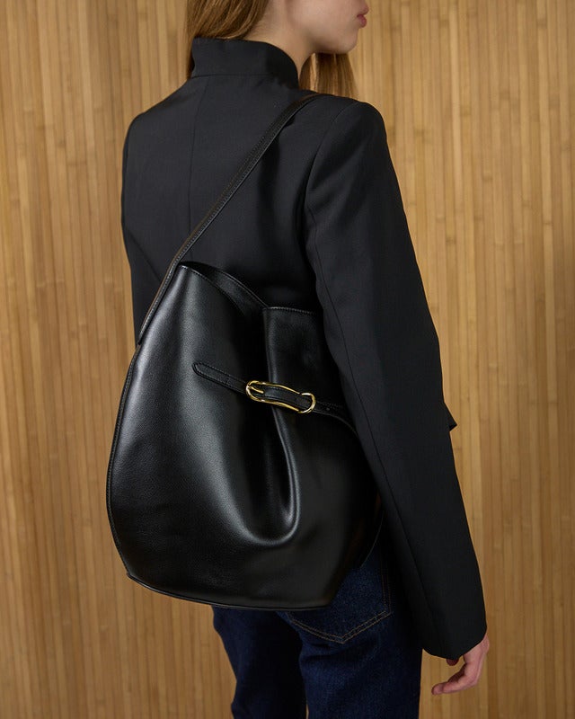 Liffner Bucket Bag Belted Large Black ONESIZE
