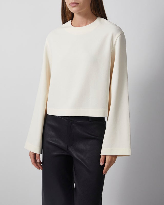 Wakakuu Icons Blouse Creme Cropped Cream S