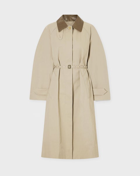 Jacket Belted trenchcoat Grön/grå 1