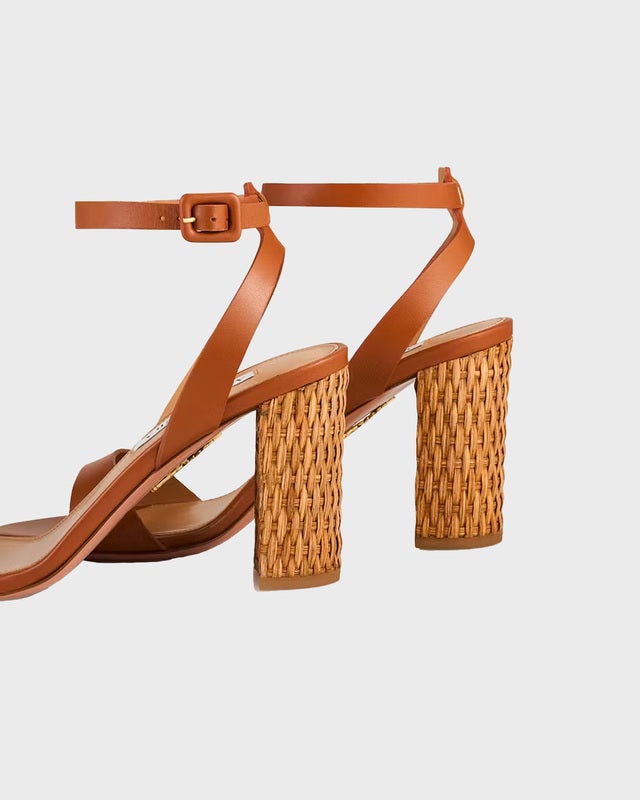Aquazzura Klackskor Sunseeker Sandal Tobacco EUR 41