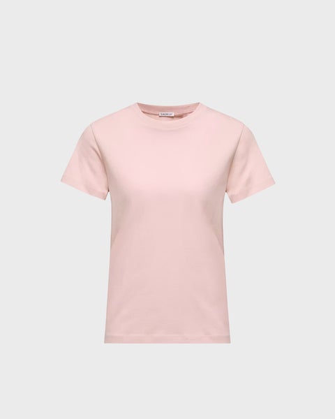 T-shirt Embroidered Logo Cotton Light Pink 1