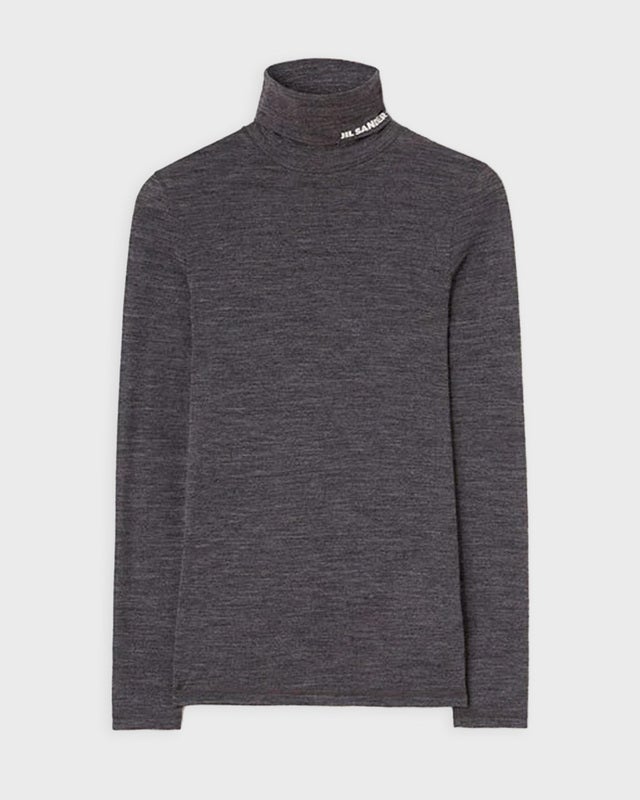 JIL SANDER Top High-Neck T-Shirt Dark grey L