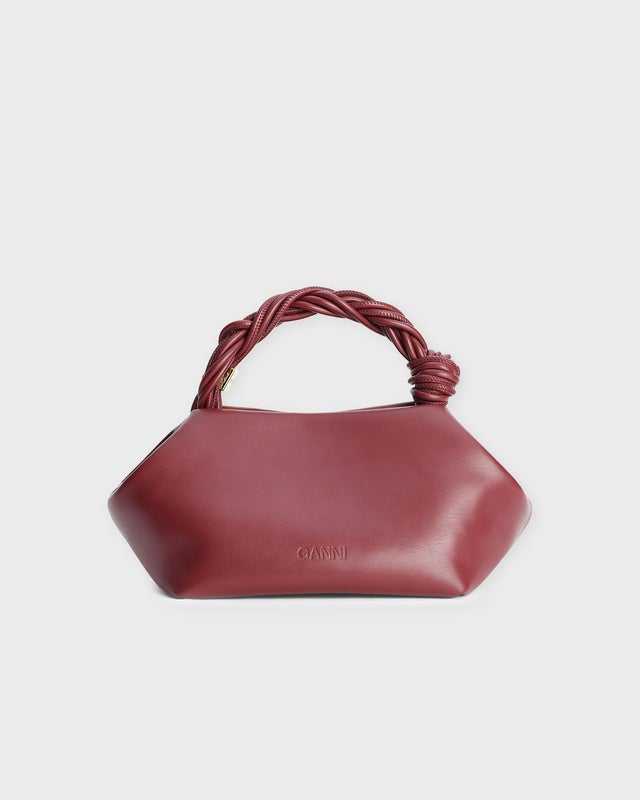 Ganni Bag Bou Small Burgundy  ONESIZE