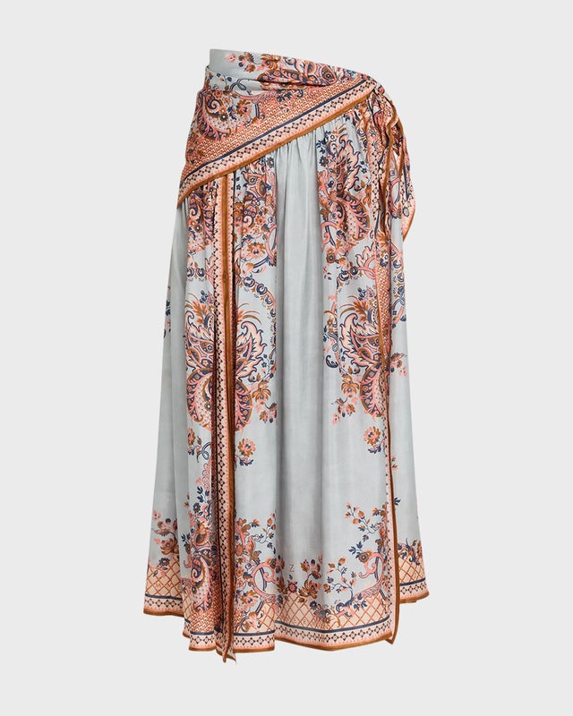 Zimmermann Skirt Midi Aster Scarf 0 (XS-S)