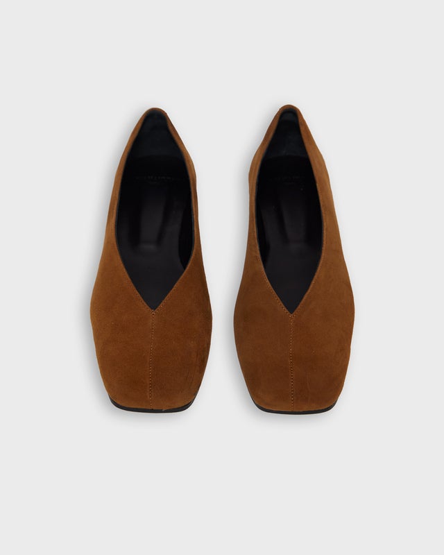 Wakakuu Icons Flats Suede Ballet  Cognac EUR 40