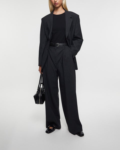 Blazer Hourglass Pinstripe  Anthracite 2