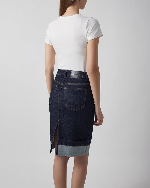 KHAITE Skirt Kendra Denim 27
