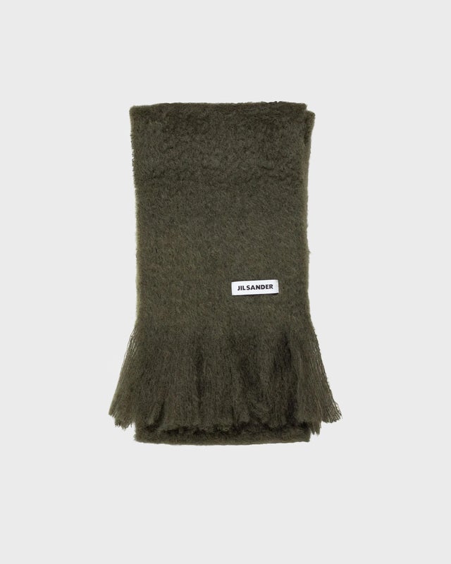 Jil Sander Scarf Plain Dark Green ONESIZE