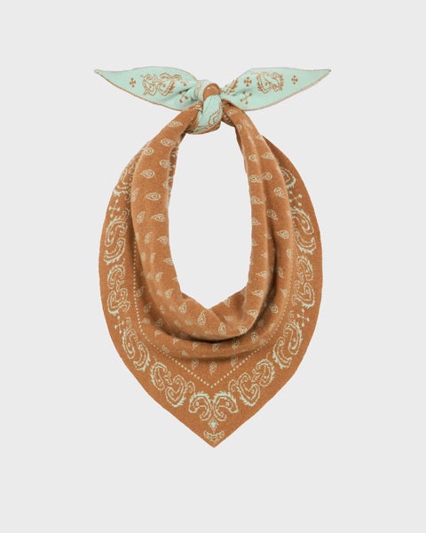 Cashmere Scarf The Wild Rag Beige/blå ONESIZE 1