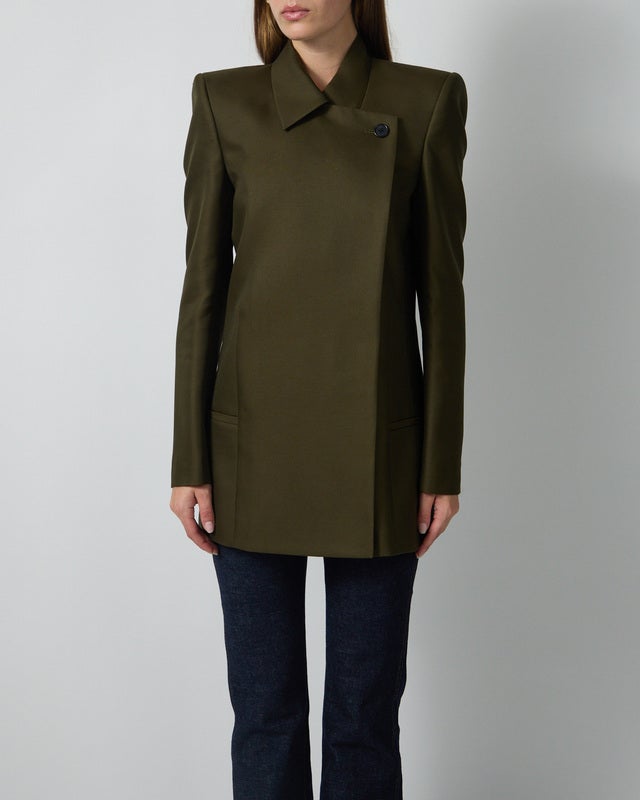 KHAITE Jacket Armair Dark Green US 6 (EUR 38)