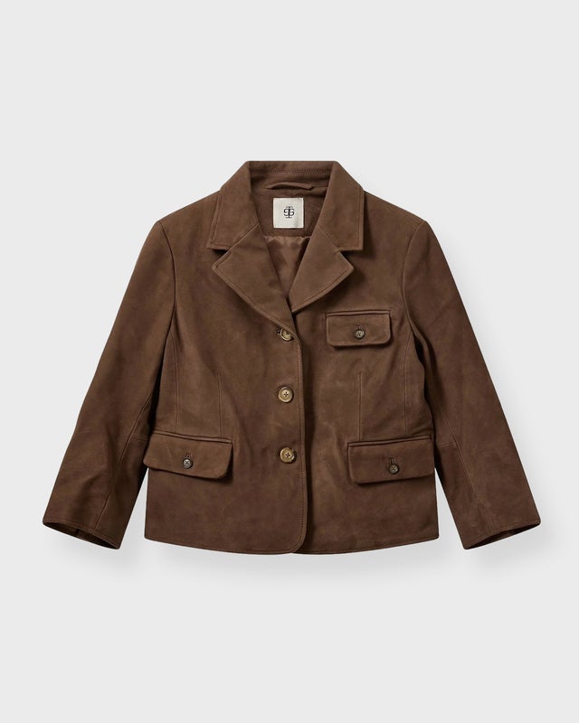 The Garment Jacket Suede Fitted Dark green UK 8 (EUR 36)