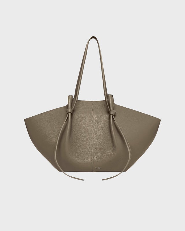YUZEFI Bag Large Mochi Pebble Grain Taupe ONESIZE