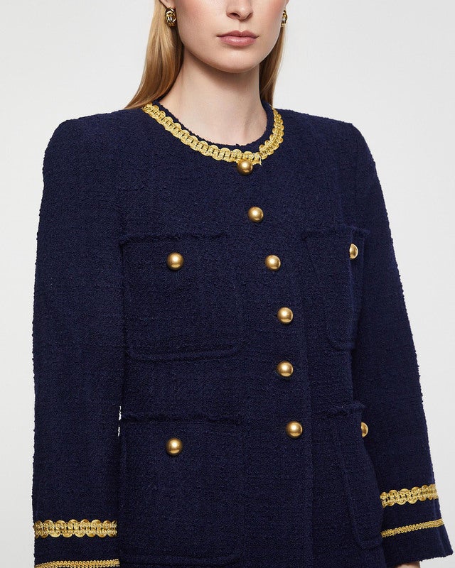 Andiata Lila Bouclé Blazer Night 40