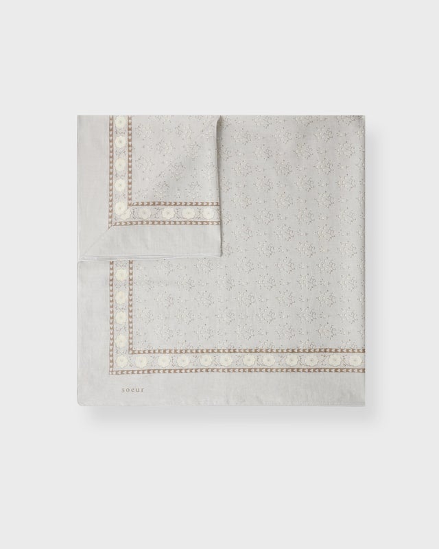 Soeur Scarf Foulard Classiq Grå/vit ONESIZE