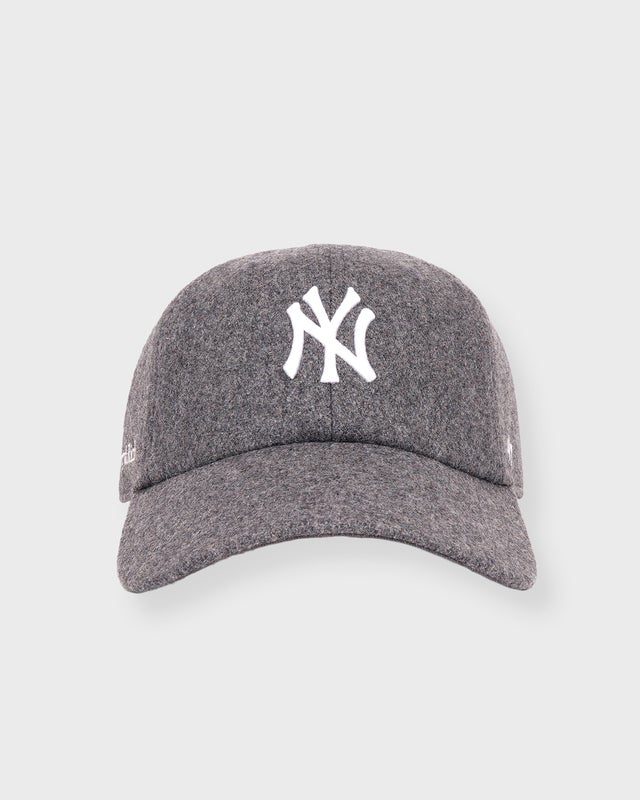 Sporty & Rich Hat Yankees Serif Wool  Grey ONESIZE