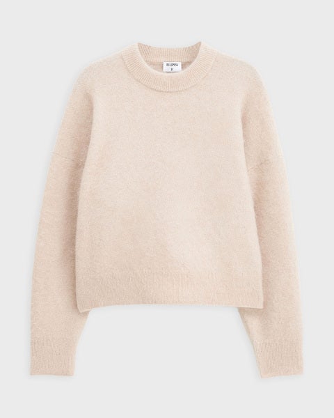 Sweater Fluffy Relaxed  Beige 1