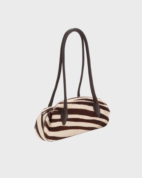 Shoulder Bag Oyster Mini Pony Beige/Brown 2