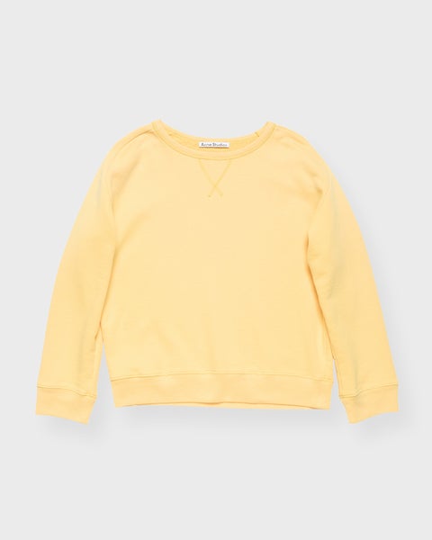 Sweatshirt Washed Logo Light yellow 1