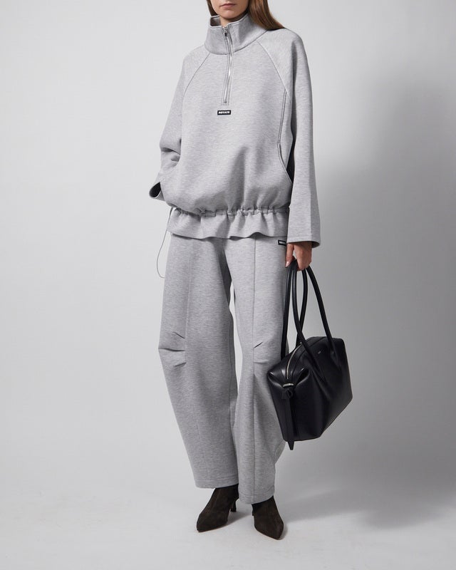 ROTATE  Jacket Scuba Half Zip Grey Melange M