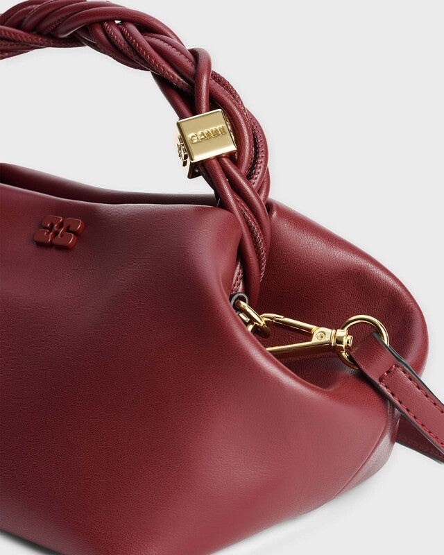 Ganni Bag Bou Small Burgundy  ONESIZE