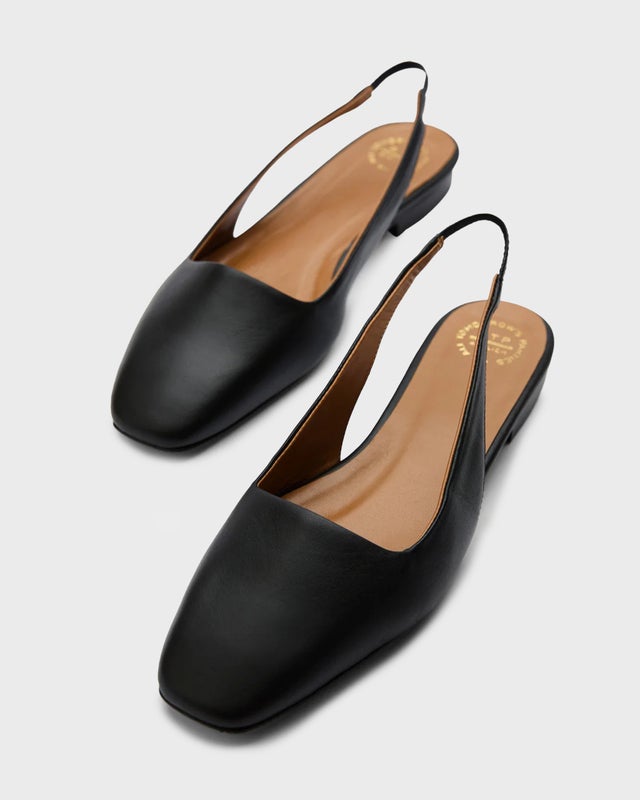 ATP Atelier Slingbacks Plesio Black Nappa Svart EUR 38