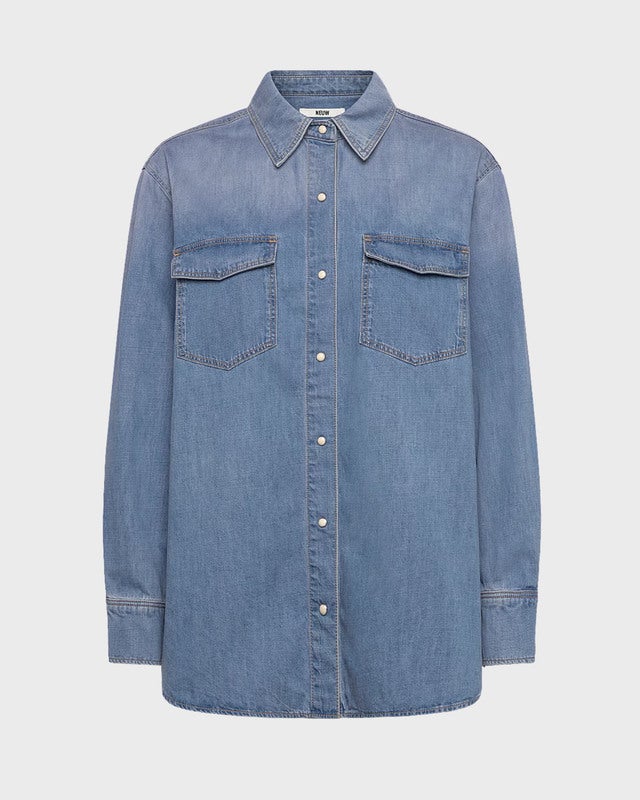 NEUW Shirt Bowery Denim Vision Vintage Blue M