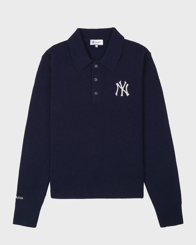 Sporty & Rich Sweatshirt Heritage Yankees Cashmere Polo Navy XS
