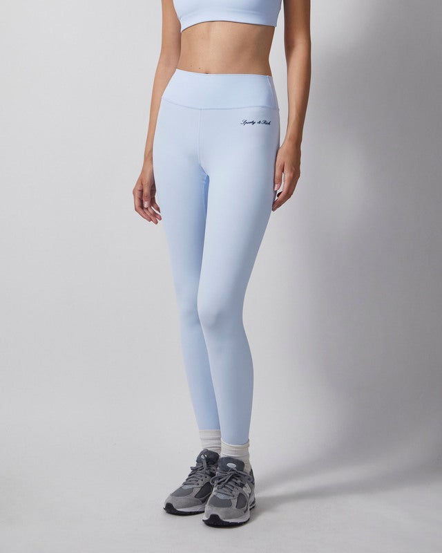 Sporty & Rich Legging Signature Logo Light blue S