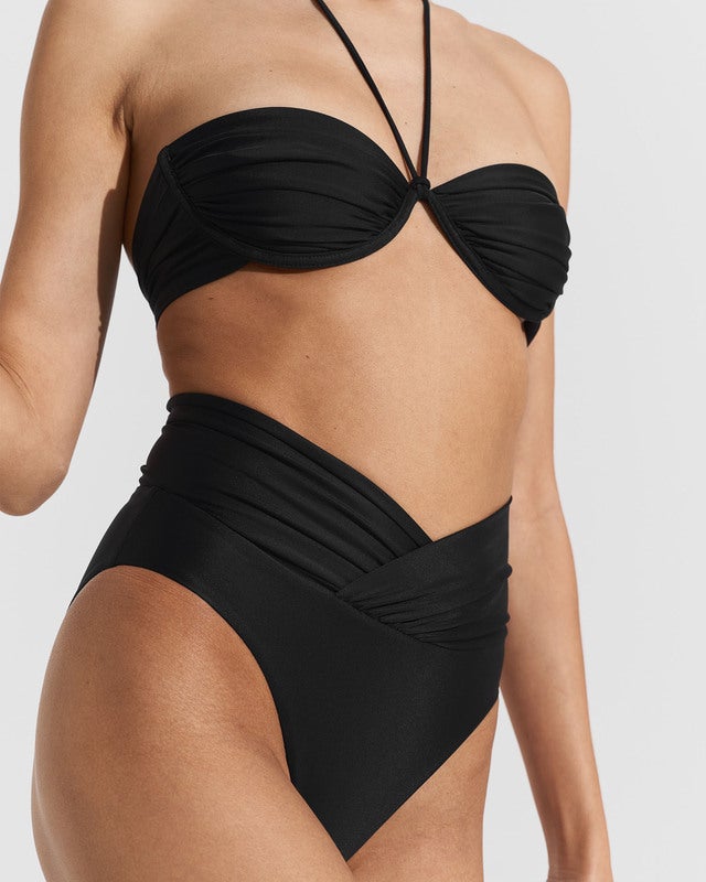 Seaquelle Bikini Top Billow Black L