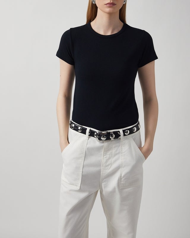 Wakakuu Icons T-Shirt Baby Tee Modal Black L