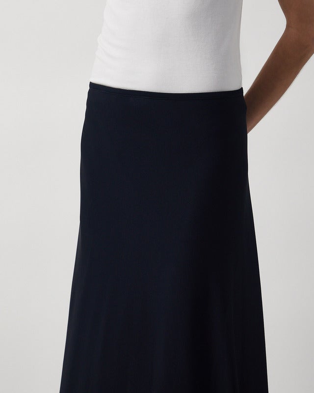 Jil Sander Skirt Fluid Viscose Navy 38