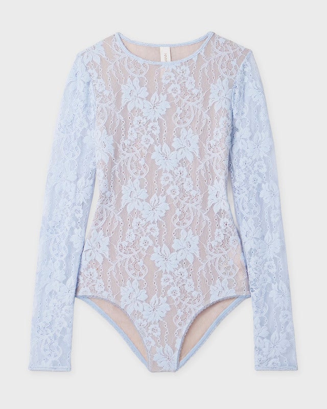 Zimmermann Bodysuit Lace Ljusblå 2 (M-L)