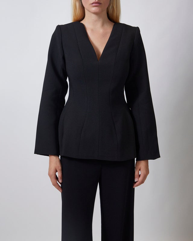 Malina Top Ninni Cut-Out Shoulder Hourglass Black 36