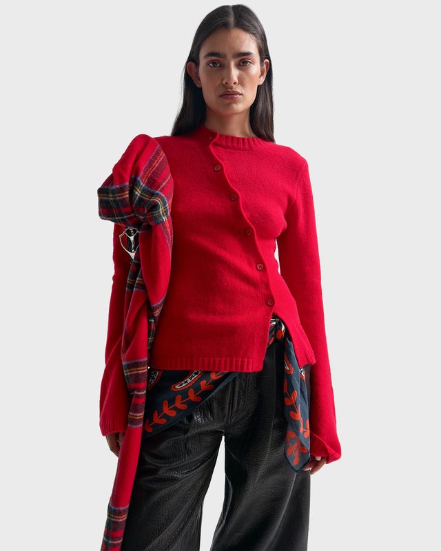 Rodebjer Cardigan Judia Fluffy Red S