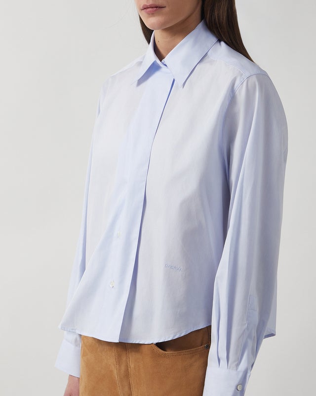 Dagmar Shirt Cropped Light blue 34