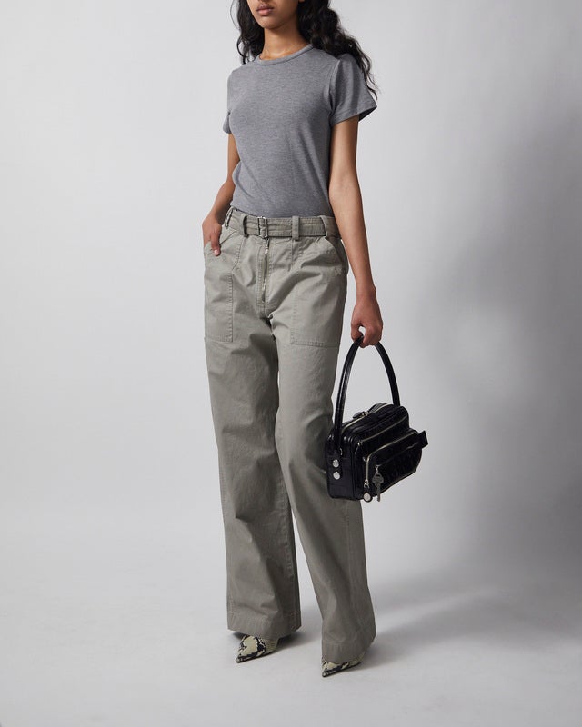 Acne Studios Byxor Twill Belt Clay 36